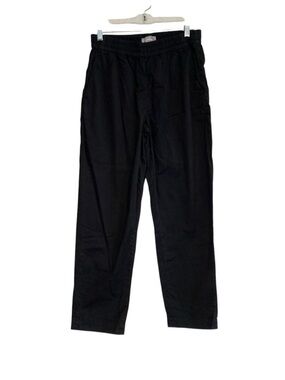 Everlane Easy Pant Black Elastic Waist Cotton Poplin Pants